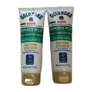 2 Pack - GOLD BOND PSORIASIS RELIEF CREAM MULTI-SYMPTOM 4 OZ EXP 8/26